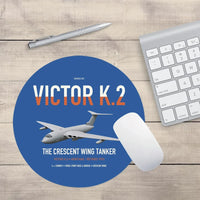 Thumbnail for Handley Page Victor K.2 design on blue round mouse pad
