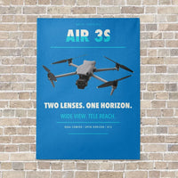 Thumbnail for DJI Air 3S vertical canvas print - no frame - turquoise background
