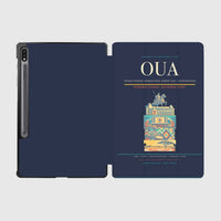 Thumbnail for Thomas Sankara International Airport (OUA) design on navy blue samsung tablet tablet case