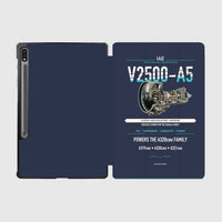 Thumbnail for V2500-A5 design on navy blue samsung tablet tablet case