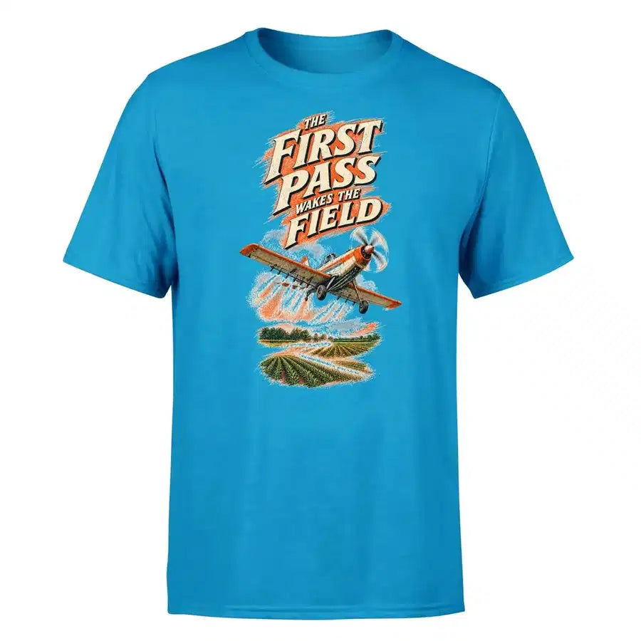 SIGNAL 651 - The First Pass Wakes The Field - Premium T-Shirt design on turquoise premium t shirt