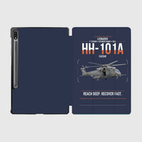 Thumbnail for Leonardo HH-101A Caesar design on navy blue samsung tablet tablet case