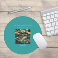Thumbnail for VINTAGE G4497 - The Paddy Reflection Roads - Designed Mouse Pads design on turquoise round