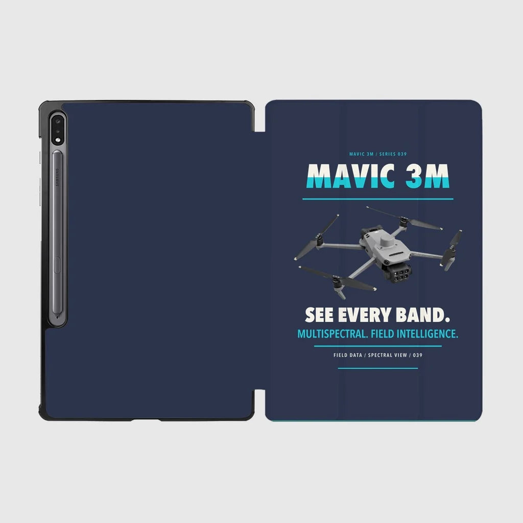 DJI Mavic 3 Multispectral design on navy blue samsung tablet tablet case