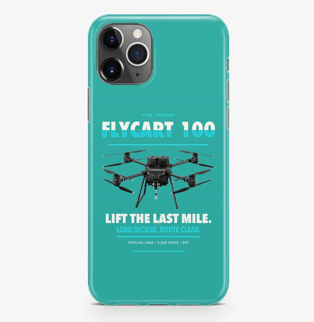 DJI FlyCart 100 Case ProMax design on turquoise iphone case promax
