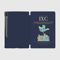 Thumbnail for Shaheed Bhagat Singh International Airport (IXC) design on navy blue samsung tablet tablet case