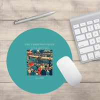 Thumbnail for VINTAGE G4322 - The Exhibition Field - Designed Mouse Pads design on turquoise round
