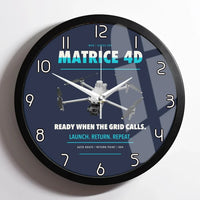 Thumbnail for DJI Matrice 4D design on navy blue framed wall clock
