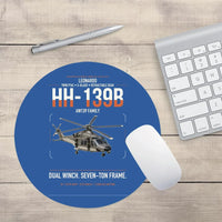 Thumbnail for Leonardo HH-139B design on blue round mouse pad