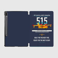 Thumbnail for De Havilland Canadair 515 design on navy blue samsung tablet tablet case