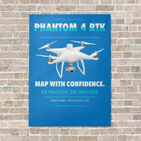 Thumbnail for DJI Phantom 4 RTK vertical canvas print - no frame - turquoise background