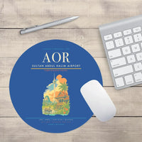 Thumbnail for Sultan Abdul Halim Airport (AOR) design on blue round mouse pad