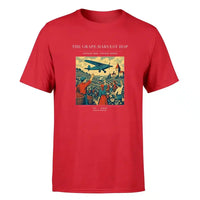 Thumbnail for VINTAGE G4445 - The Grape Harvest Hop - Premium T-Shirt design on red premium t shirt