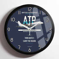Thumbnail for British Aerospace ATP design on navy blue framed wall clock