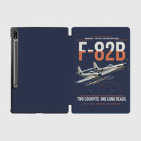 Thumbnail for F-82B Twin Mustang design on navy blue samsung tablet tablet case