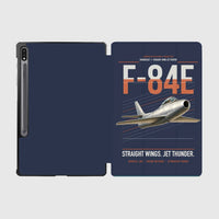 Thumbnail for F-84E Thunderjet design on navy blue samsung tablet tablet case
