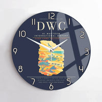 Thumbnail for Al Maktoum International Airport DWC Wall-Clock No-Frame - Navy Blue