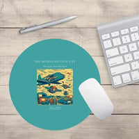 Thumbnail for VINTAGE G4471 - The Skydive Festival Lift - Designed Mouse Pads design on turquoise round