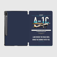 Thumbnail for Aviat Husky A-1C-180 design on navy blue samsung tablet tablet case