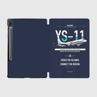 Thumbnail for NAMC YS-11A design on navy blue samsung tablet tablet case