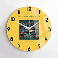 Thumbnail for VINTAGE G4063 - The Night Anchorage - Designed Wall Clocks design on yellow no-frame
