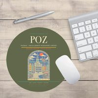 Thumbnail for Poznan - awica Henryk Wieniawski Airport POZ Mouse-Pad Round - Green Army