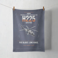 Thumbnail for Airbus H225 design on navy blue towel