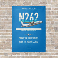 Thumbnail for Nord 262A vertical canvas print - no frame - turquoise background