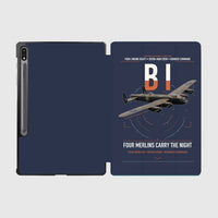 Thumbnail for Avro Lancaster B I design on navy blue samsung tablet tablet case