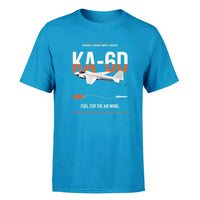 Thumbnail for KA-6D Intruder design on turquoise double-side t-shirt, single-side print