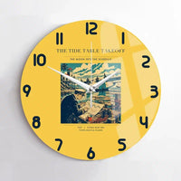 Thumbnail for VINTAGE G4272 - The Tide Table Takeoff - Designed Wall Clocks design on yellow no-frame