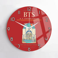 Thumbnail for M. R. Stefanik Airport BTS Wall-Clock No-Frame - Red