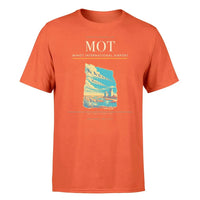 Thumbnail for Minot International Airport (MOT) T-Shirt single-side front print in Orange | minot-international-airport-mot-double-side-t-shirt