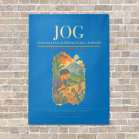 Thumbnail for Yogyakarta International Airport JOG vertical canvas print - no frame - turquoise background