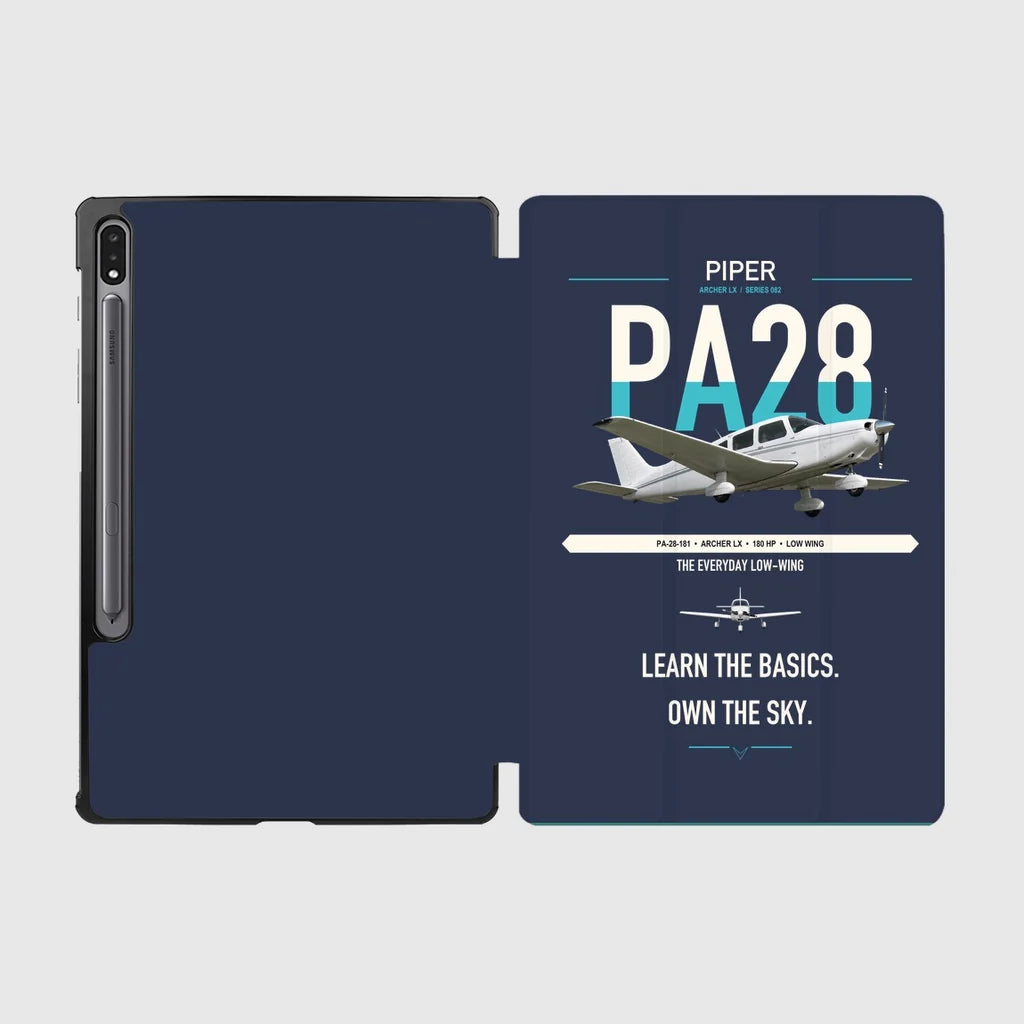 Piper PA-28-181 Archer LX design on navy blue samsung tablet tablet case