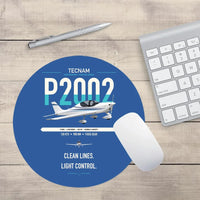 Thumbnail for Tecnam P2002 Sierra MkII design on blue round mouse pad