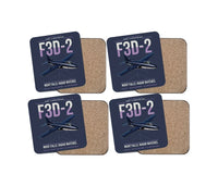Thumbnail for F3D-2 Skyknight design on navy blue 4 pieces set coaster