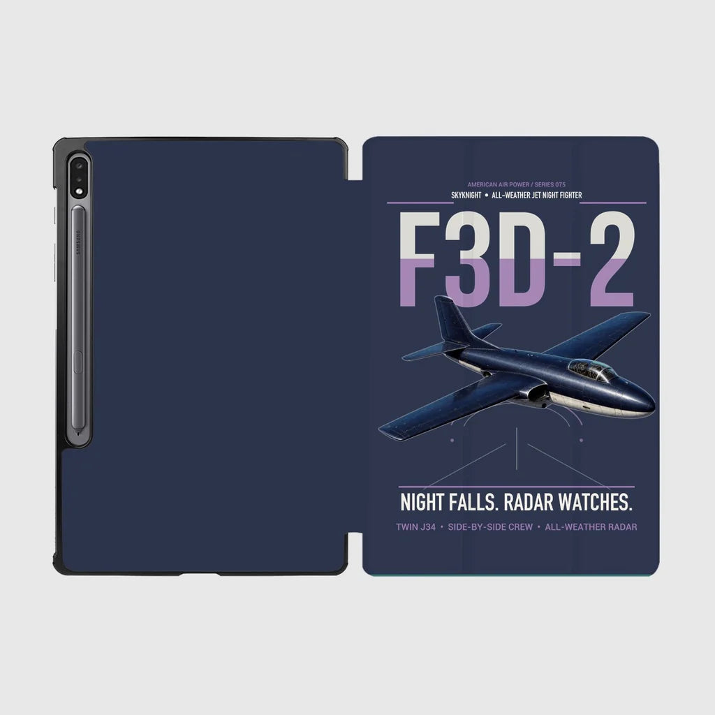 F3D-2 Skyknight design on navy blue samsung tablet tablet case
