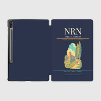 Thumbnail for Weeze Airport (NRN) design on navy blue samsung tablet tablet case
