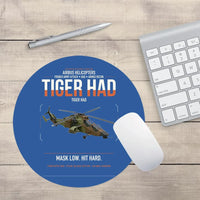 Thumbnail for Airbus Helicopters Tiger HAD design on blue round mouse pad