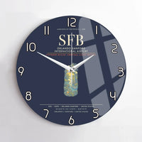 Thumbnail for Orlando Sanford International Airport SFB Wall-Clock No-Frame - Navy Blue