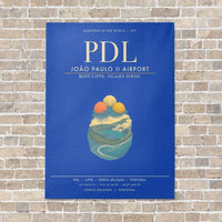 Thumbnail for Joao Paulo II Airport PDL - Canvas Framed - Blue