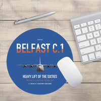 Thumbnail for Short Belfast C.1 design on blue round mouse pad
