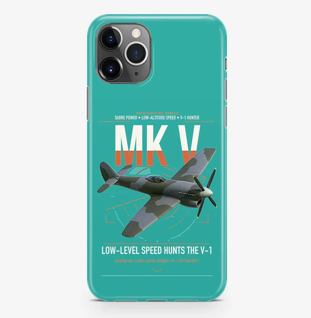 Hawker Tempest Mk V design on turquoise magsafe iphone case, for iPhone Pro Max