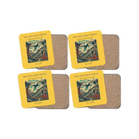 Thumbnail for The Seed Drop Spring - Designed Coasters design on yellow 4-pieces-set