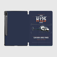 Thumbnail for Airbus H125 design on navy blue samsung tablet tablet case