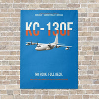 Thumbnail for KC-130F BuNo 149798 vertical canvas print - no frame - turquoise background