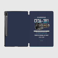Thumbnail for CF34-3B1 design on navy blue samsung tablet tablet case