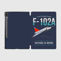 Thumbnail for F-102A Delta Dagger design on navy blue samsung tablet tablet case