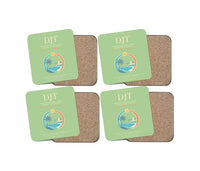 Thumbnail for President Donald J. Trump International Airport DJT  West Palm Beach Coaster 4-Pieces-Set - Light Green